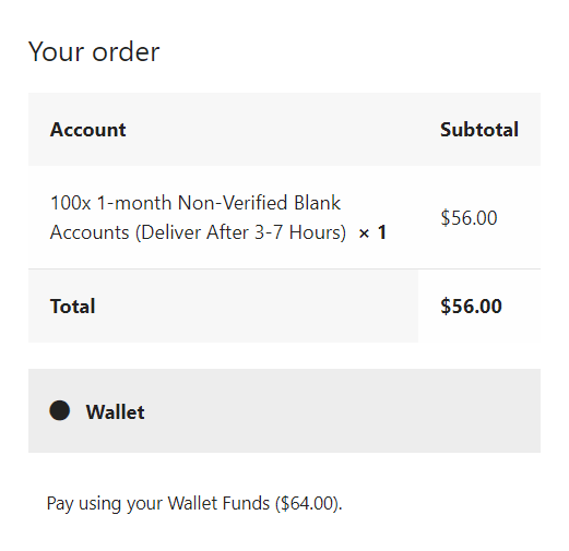 pay with wallet