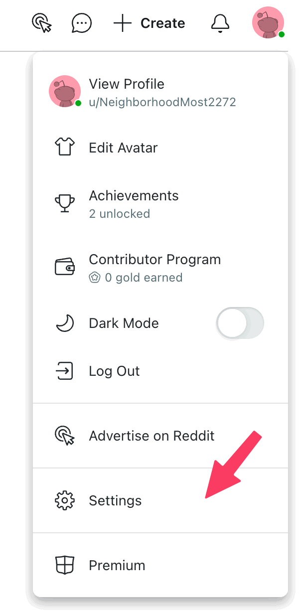 change Reddit username with profile settings on PC 1