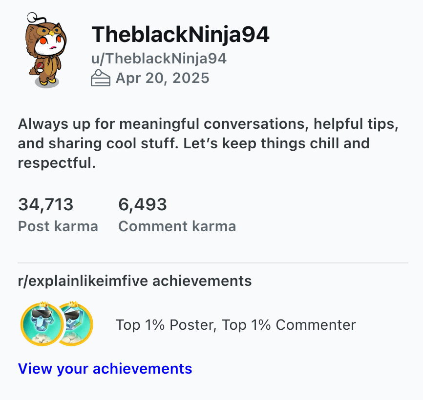 reddit profile warm up
